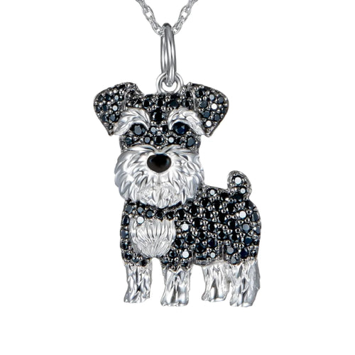 Exquisite Cute Beagle Pendant Necklace for Women Elegant Pet Puppy