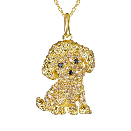 Exquisite Cute Beagle Pendant Necklace for Women Elegant Pet Puppy