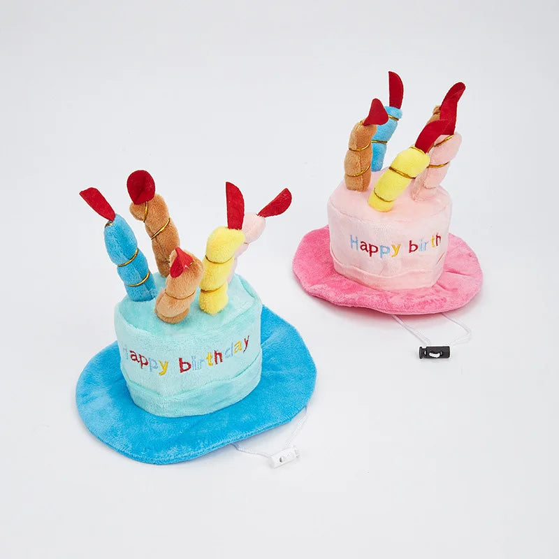 Pet Dog Hat for Birthday Party Adjustable Dog Hats Cats Dog Costumes