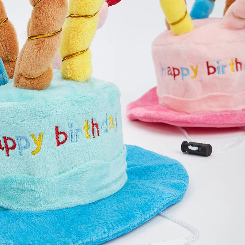 Pet Dog Hat for Birthday Party Adjustable Dog Hats Cats Dog Costumes