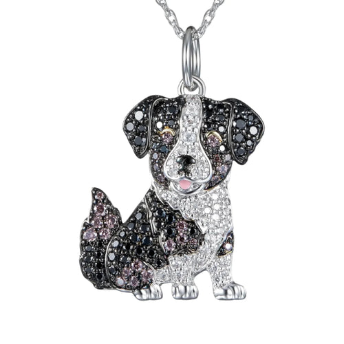 Exquisite Cute Beagle Pendant Necklace for Women Elegant Pet Puppy