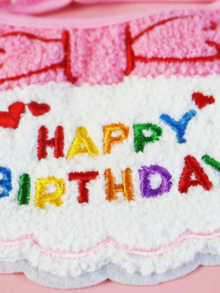 Cat Dog Birthday Bib and Party Hat Mini Doggy Cat Adjustable Bandana