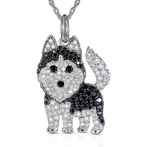 Exquisite Cute Beagle Pendant Necklace for Women Elegant Pet Puppy