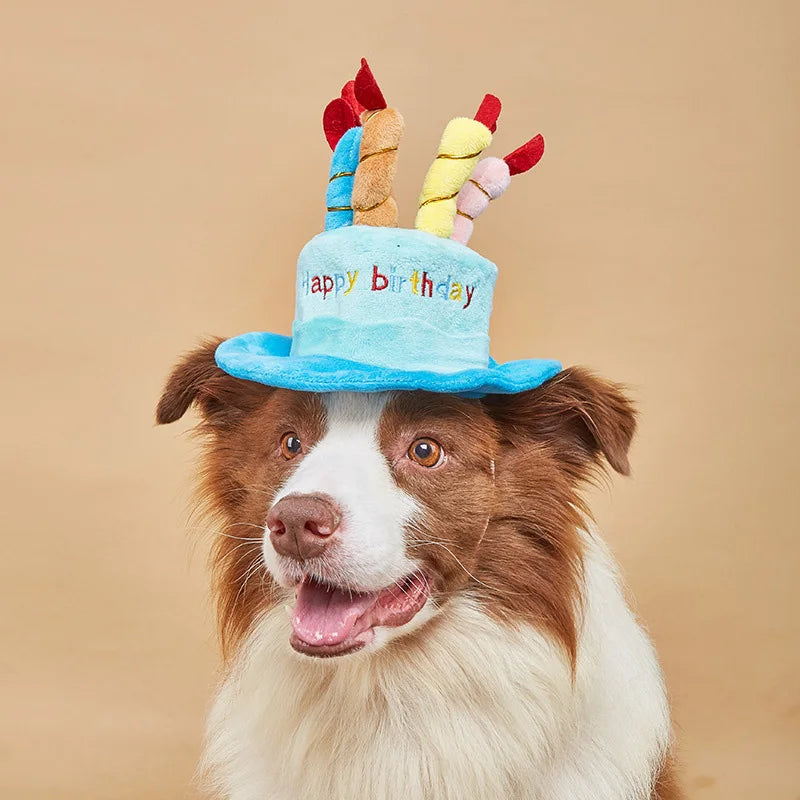 Pet Dog Hat for Birthday Party Adjustable Dog Hats Cats Dog Costumes